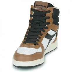 Chaussures Baskets montantes Diadora MAGIC BASKET MID EARTH Marron / Blanc / Noir 7 Chaussures Baskets montantes Diadora MAGIC BASKET MID EARTH Marron / Blanc / Noir -Baskets mode Soldes 23741886 500 C