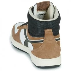 Chaussures Baskets montantes Diadora MAGIC BASKET MID EARTH Marron / Blanc / Noir 9 Chaussures Baskets montantes Diadora MAGIC BASKET MID EARTH Marron / Blanc / Noir -Baskets mode Soldes 23741886 500 E