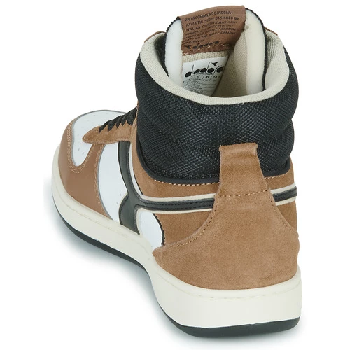 Chaussures Baskets montantes Diadora MAGIC BASKET MID EARTH Marron / Blanc / Noir 5 Chaussures Baskets montantes Diadora MAGIC BASKET MID EARTH Marron / Blanc / Noir – Image 5