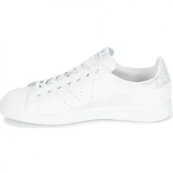 Chaussures Femme Baskets basses Victoria DEPORTIVO BASKET PIEL Blanc / Argenté -Baskets mode Soldes 3577462 500 D