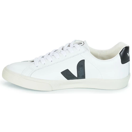 Chaussures Baskets basses Veja ESPLAR LOW LOGO Blanc / Noir 4 Chaussures Baskets basses Veja ESPLAR LOW LOGO Blanc / Noir – Image 4