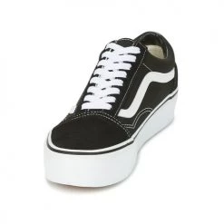 Chaussures Femme Baskets basses Vans OLD SKOOL PLATFORM Noir / Blanc -Baskets mode Soldes 4858117 500 C