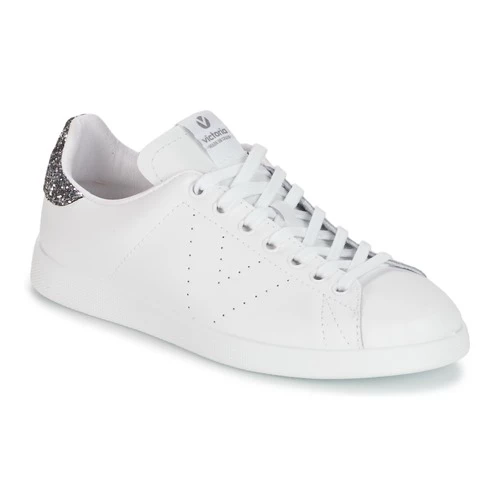 Chaussures Femme Baskets basses Victoria TENIS GLITTER Blanc / Gris 1 Chaussures Femme Baskets basses Victoria TENIS GLITTER Blanc / Gris