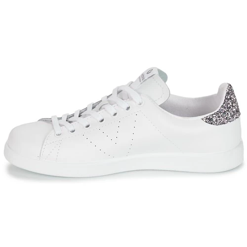 Chaussures Femme Baskets basses Victoria TENIS GLITTER Blanc / Gris 4 Chaussures Femme Baskets basses Victoria TENIS GLITTER Blanc / Gris – Image 4