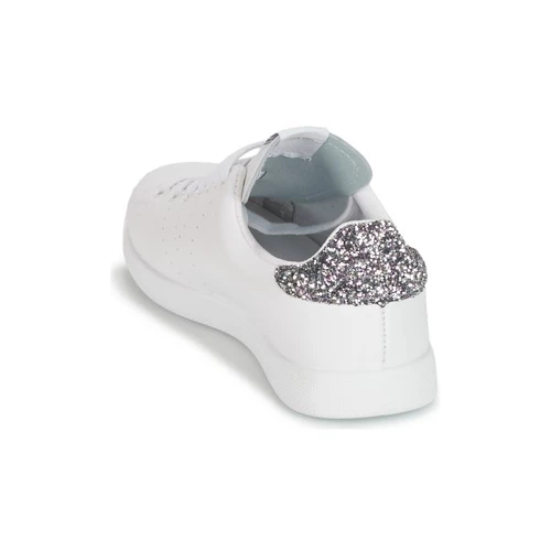 Chaussures Femme Baskets basses Victoria TENIS GLITTER Blanc / Gris 5 Chaussures Femme Baskets basses Victoria TENIS GLITTER Blanc / Gris – Image 5