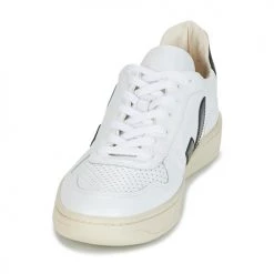 Chaussures Baskets basses Veja V-10 Blanc / Noir -Baskets mode Soldes 5954583 500 C