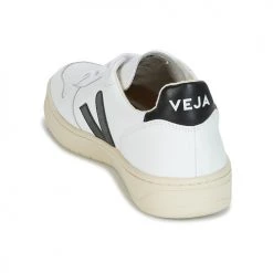 Chaussures Baskets basses Veja V-10 Blanc / Noir -Baskets mode Soldes 5954583 500 E