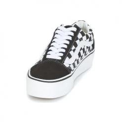 Chaussures Femme Baskets basses Vans OLD SKOOL PLATFORM Noir / Blanc -Baskets mode Soldes 6094955 500 C