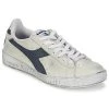 Chaussures Baskets basses Diadora GAME L LOW WAXED Blanc / Bleu