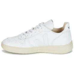 Chaussures Baskets basses Veja V-10 Blanc -Baskets mode Soldes 6521510 500 D