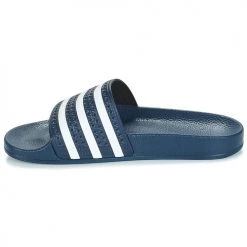 Chaussures Baskets basses adidas Originals ADILETTE Marine / blanc -Baskets mode Soldes 7742854 500 D