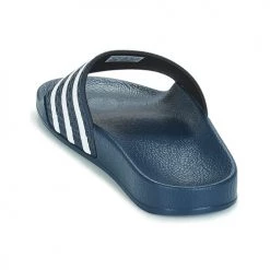 Chaussures Baskets basses adidas Originals ADILETTE Marine / blanc -Baskets mode Soldes 7742854 500 E