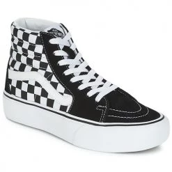 Chaussures Baskets montantes Vans SK8-HI PLATFORM 2.1 Noir / Blanc