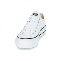 Chaussures Femme Baskets basses Converse CHUCK TAYLOR ALL STAR LIFT CLEAN LEATHER OX Blanc -Baskets mode Soldes 8151677 500 C