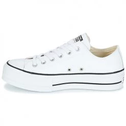 Chaussures Femme Baskets basses Converse CHUCK TAYLOR ALL STAR LIFT CLEAN LEATHER OX Blanc -Baskets mode Soldes 8151677 500 D