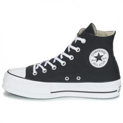 Chaussures Femme Baskets montantes Converse CHUCK TAYLOR ALL STAR LIFT CANVAS HI Noir -Baskets mode Soldes 8151802 500 D