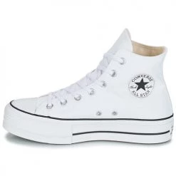 Chaussures Femme Baskets montantes Converse CHUCK TAYLOR ALL STAR LIFT CANVAS HI Blanc -Baskets mode Soldes 8151803 500 D