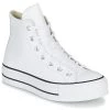 Chaussures Femme Baskets montantes Converse CHUCK TAYLOR ALL STAR LIFT CLEAN LEATHER HI Blanc