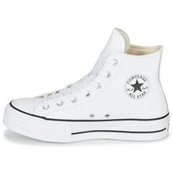 Chaussures Femme Baskets montantes Converse CHUCK TAYLOR ALL STAR LIFT CLEAN LEATHER HI Blanc -Baskets mode Soldes 8151805 500 D