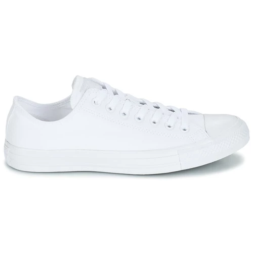 Chaussures Baskets basses Converse CHUCK TAYLOR ALL STAR MONOCHROME OX Blanc 2 Chaussures Baskets basses Converse CHUCK TAYLOR ALL STAR MONOCHROME OX Blanc – Image 2