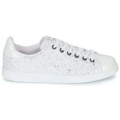 Chaussures Femme Baskets basses Victoria DEPORTIVO GLITTER KID Blanc -Baskets mode Soldes 9670069 500 B