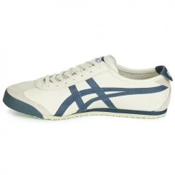Chaussures Baskets basses Onitsuka Tiger MEXICO 66 LEATHER Beige / Bleu -Baskets mode Soldes 9819170 500 D